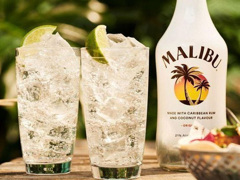 rượu rum malibu hương dừa 