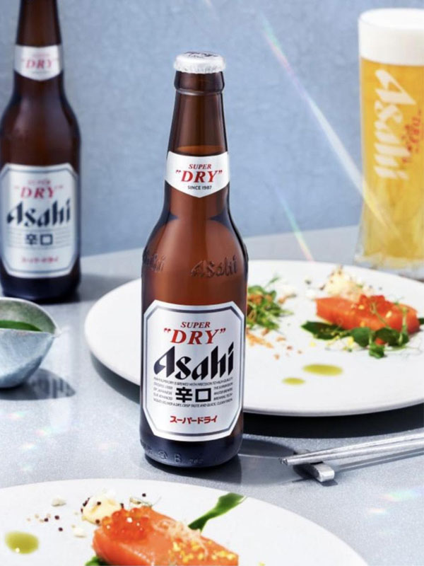 bia nhật asahi super dry 5% chai 330ml