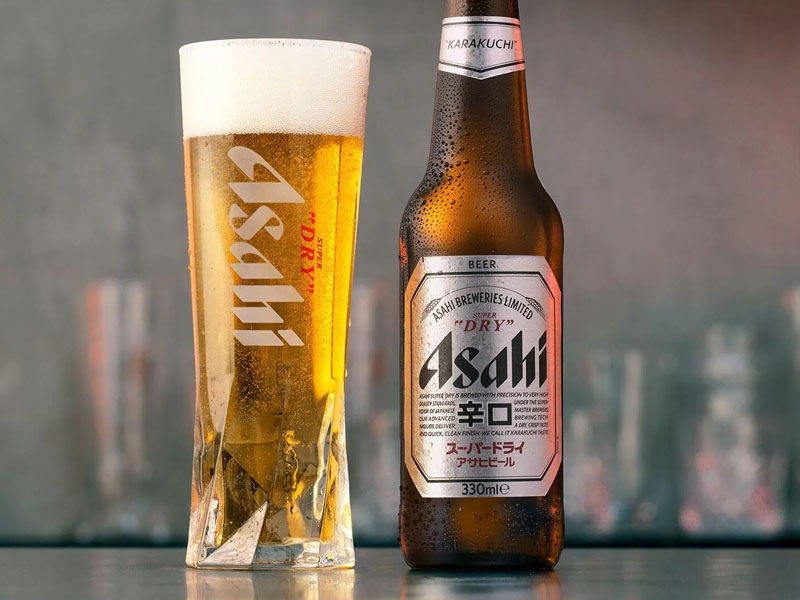 bia nhật asahi super dry 5% chai 330ml