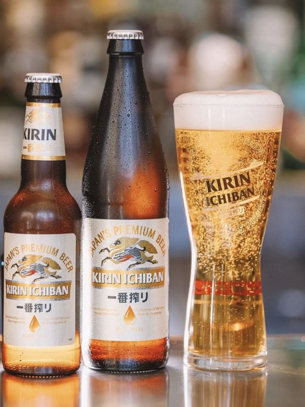 bia nhật chai kirin ichiban 5% chai 330ml
