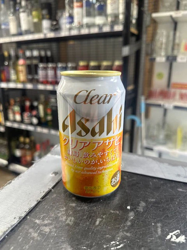 bia nhật clear asahi 5% lon 350ml