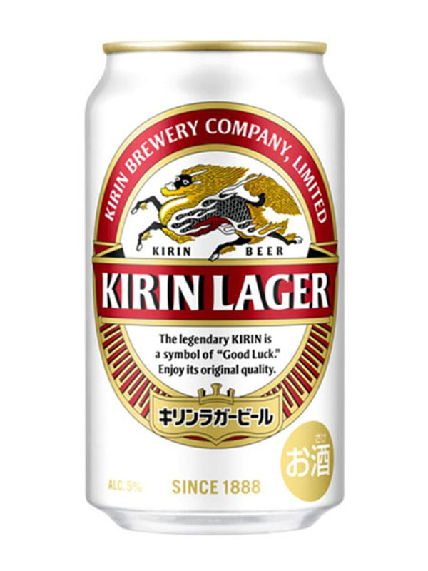 bia nhật kirin lager beer 5% lon 350ml