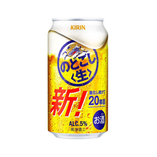 bia nhật nodogoshi raw kirin 5% lon 350ml