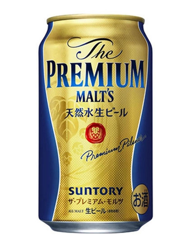 bia nhật premium malt’s suntory 5,5% lon 350ml