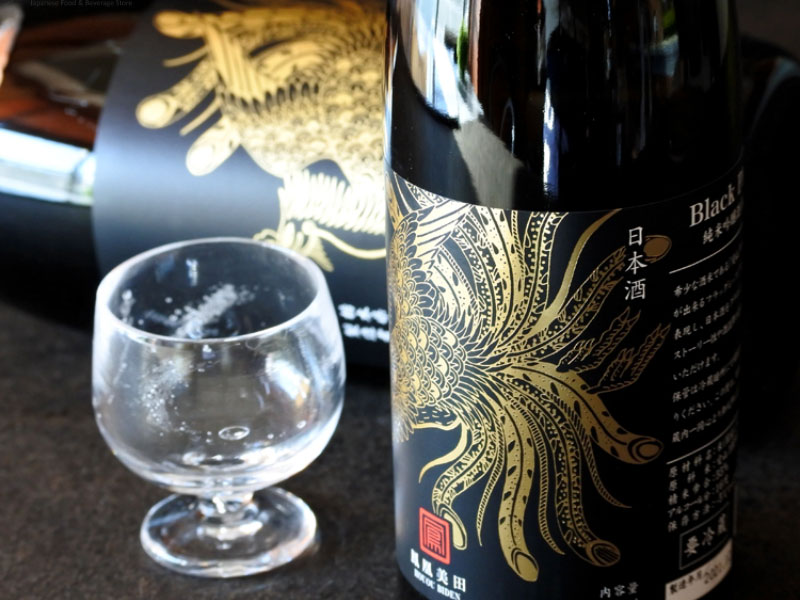 rượu sake houou biden aiyama black phoenix junmai ginjo 16-17% 720ml