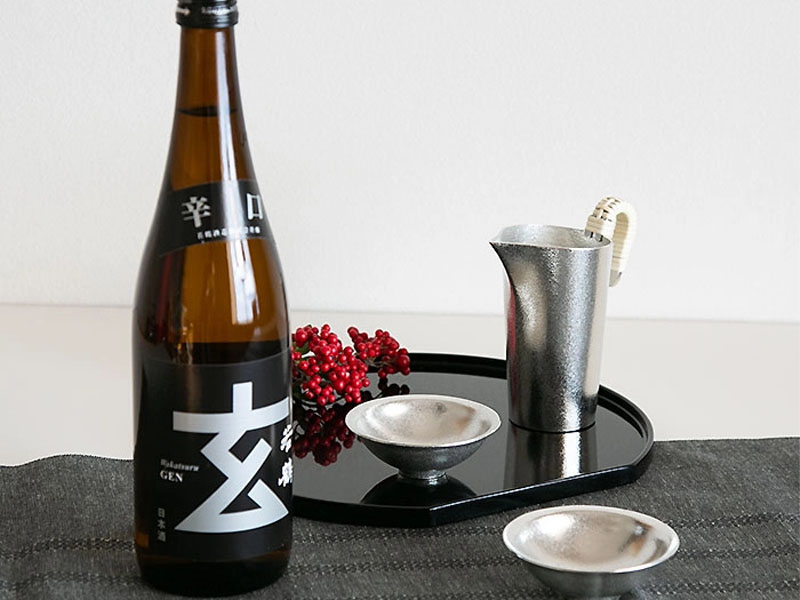 rượu sake karakuchi gen silver honjozo 14% 720ml