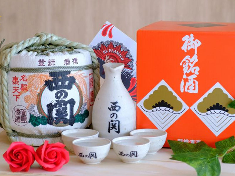 rượu sake nishinoseki hana barrel