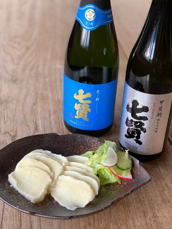 rượu sake shichiken sparkling sorano irodori