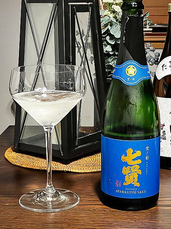 rượu sake shichiken sparkling sorano irodori