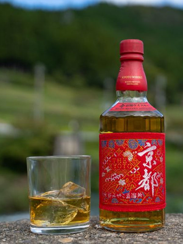rượu whiskey kyoto nishijin ori aka- red