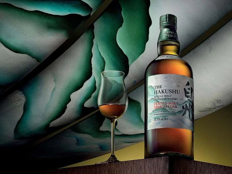 rượu whisky hakushu peated malt spanish oak