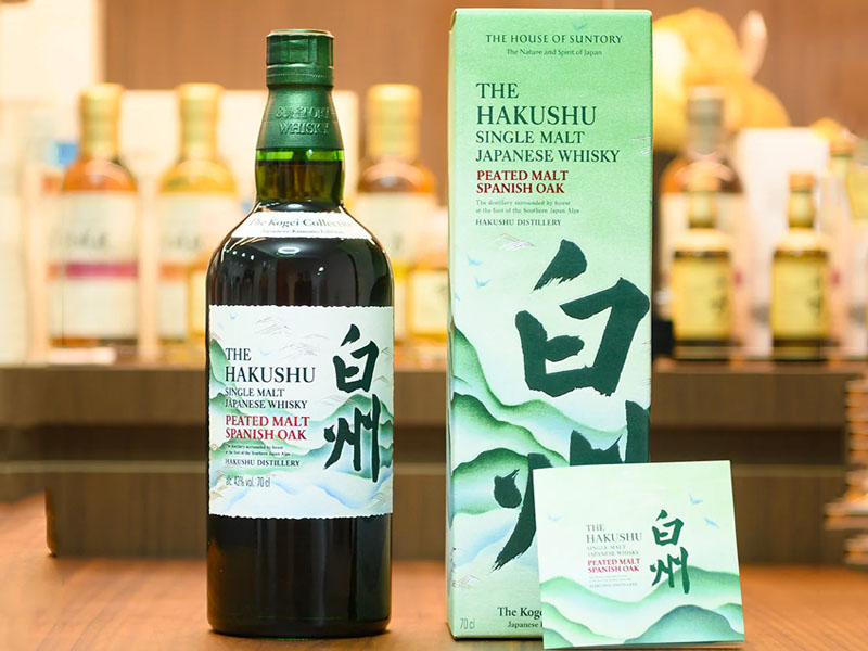 rượu whisky hakushu peated malt spanish oak