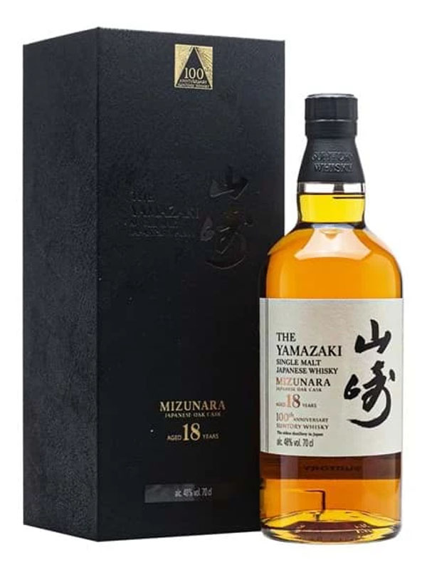 rượu whisky yamazaki 18 năm mizunara 100th anniversary