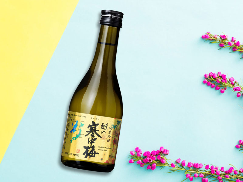 rượu sake koshino kanchubai kin label junmai ginjo