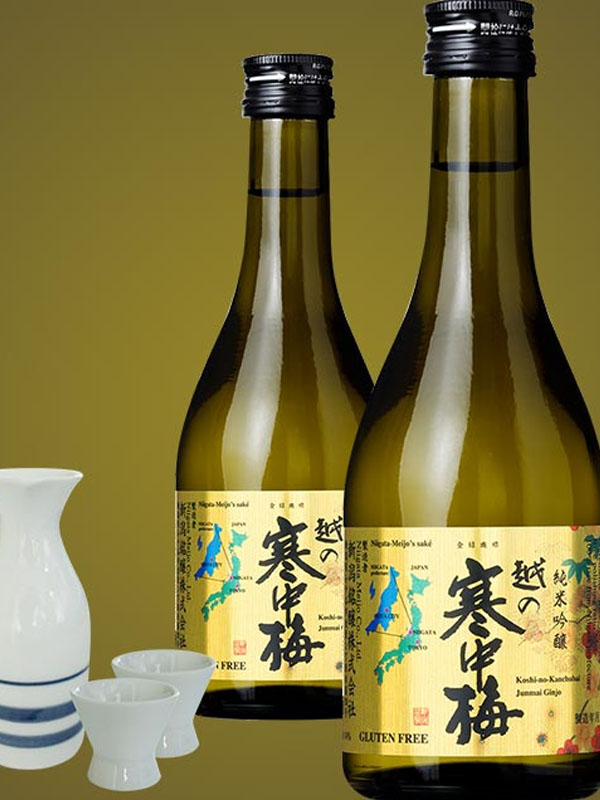 rượu sake koshino kanchubai kin label junmai ginjo