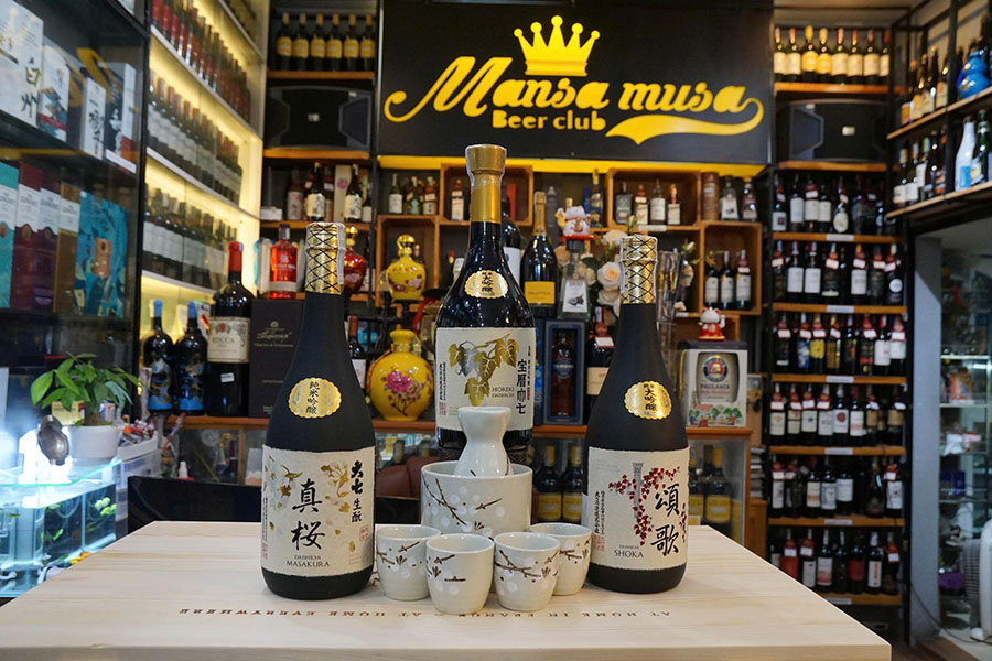Combo 3 chai sake daishichi horeki junmai daiginjo Combo 3 chai sake daishichi horeki junmai daiginjo