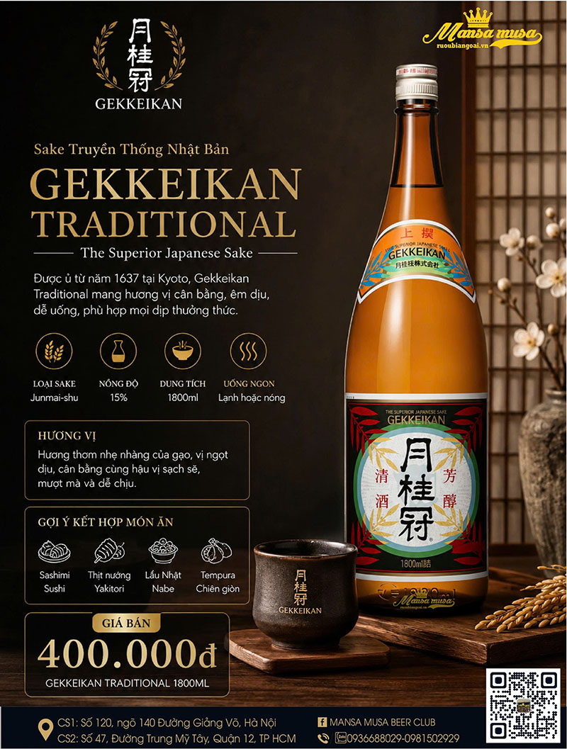 rượu sake dưới 500k: review 10 chai cực ngon, giá rẻ nhất