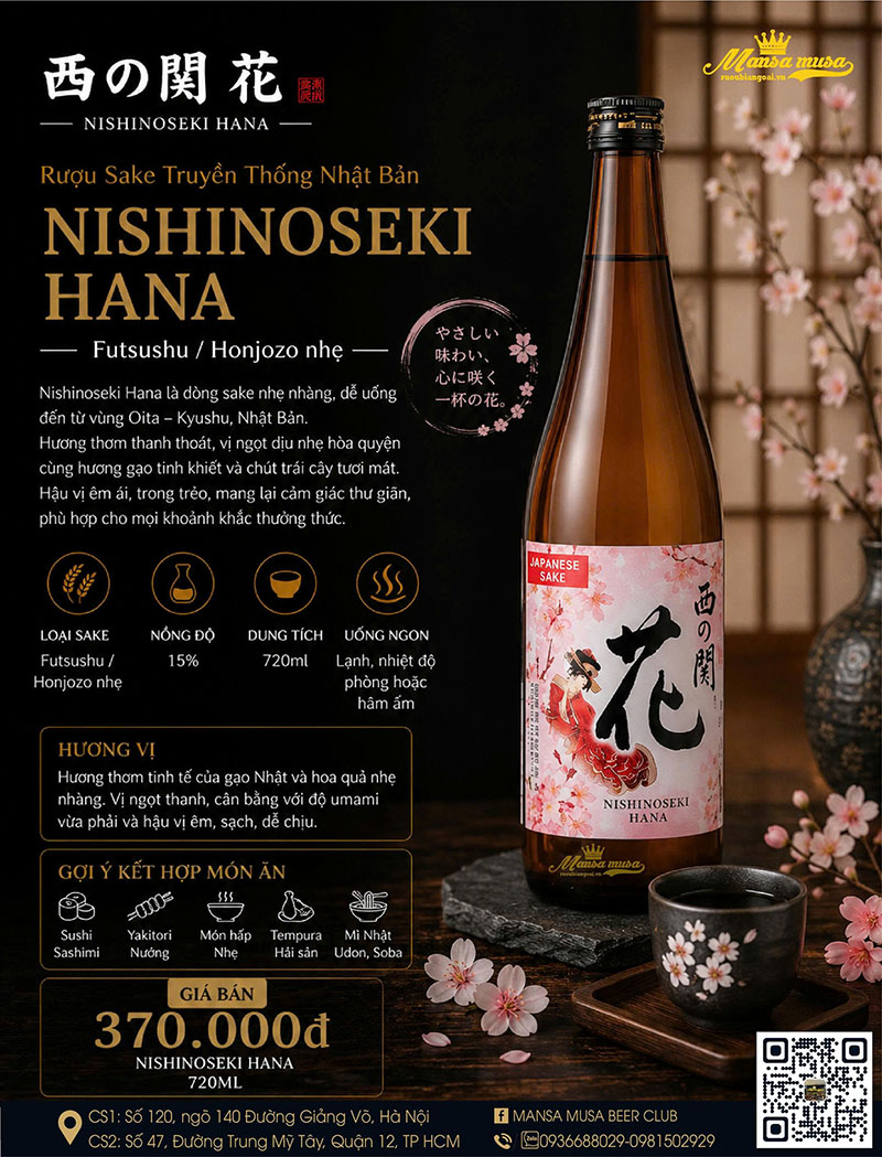 rượu sake dưới 500k: review 10 chai cực ngon, giá rẻ nhất