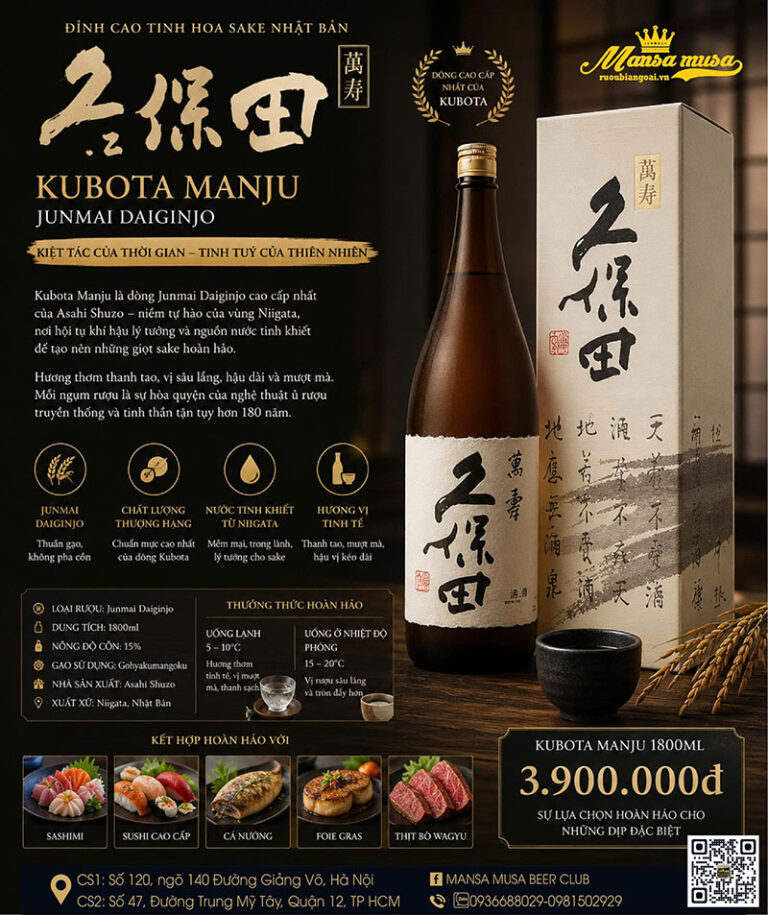 top sake yêu thích nhất 2026: điểm danh những chai rượu ngon